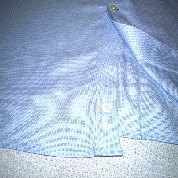 Jos A Bank Reserve Dress Shirt Mens Size 17.5 - 37 SLEEVE Blue Tailored Fit XXL - Picture 7 of 16